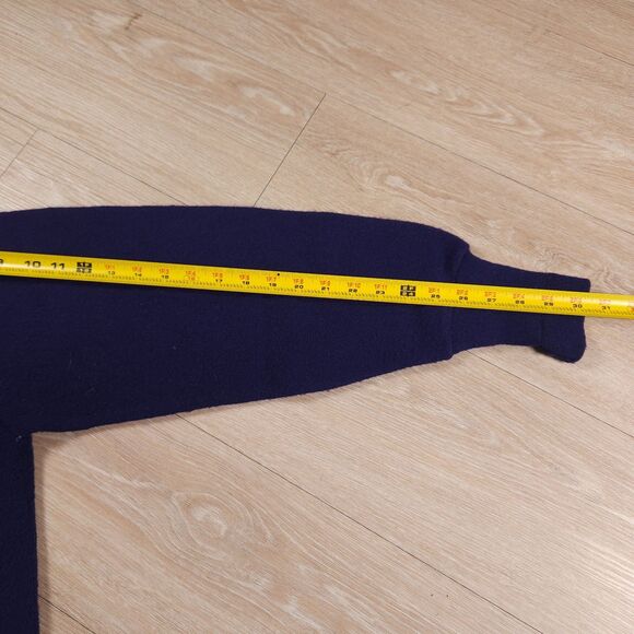 Vintage Izod Lacoste Cardigan Sweater Men L Blue Preppy Grandpa USA 80s - Picture 11 of 12